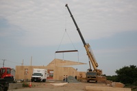 The first roof joist